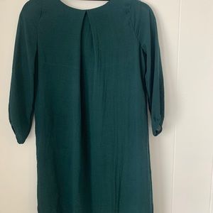 Green short shift dress